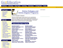 Tablet Screenshot of go2education.net